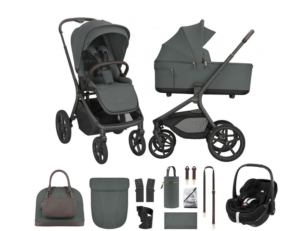 E-shop KikkaBoo Výhodný set Goya Platinum Olive + Maxi-Cosi Pebble 360 Pro 2