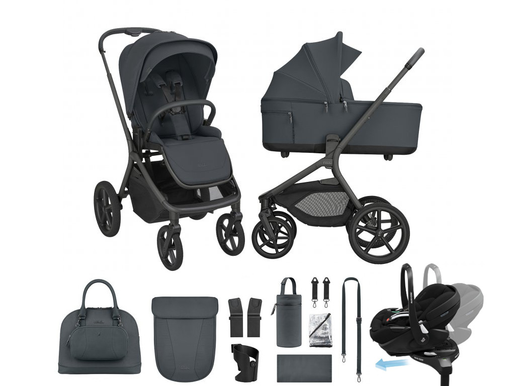 E-shop KikkaBoo Výhodný set Goya Platinum Graphite + Maxi-cosi Pebble 360 Pro2 + základňa