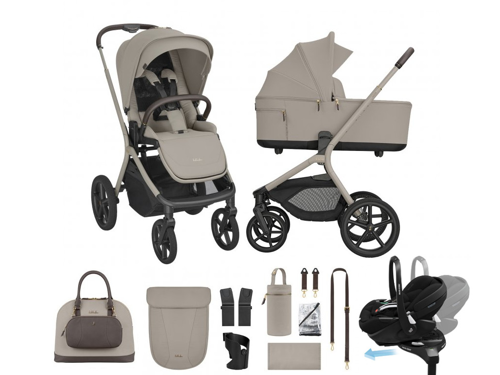 E-shop KikkaBoo Výhodný set Goya Platinum Champagne + Maxi-Cosi Pebble 360 Pro2 + základňa