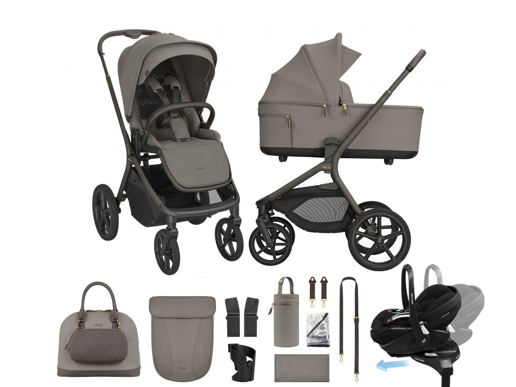 E-shop KikkaBoo Výhodný set Goya Platinum Mocca + Maxi-Cosi Pebble 360 Pro 2 + základňa