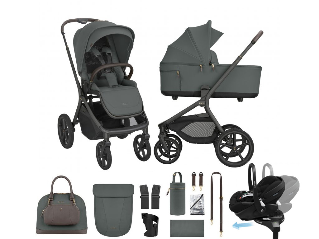 E-shop KikkaBoo Výhodný set Goya Platinum Olive + Maxi-Cosi Pebble 360 Pro 2 + základňa
