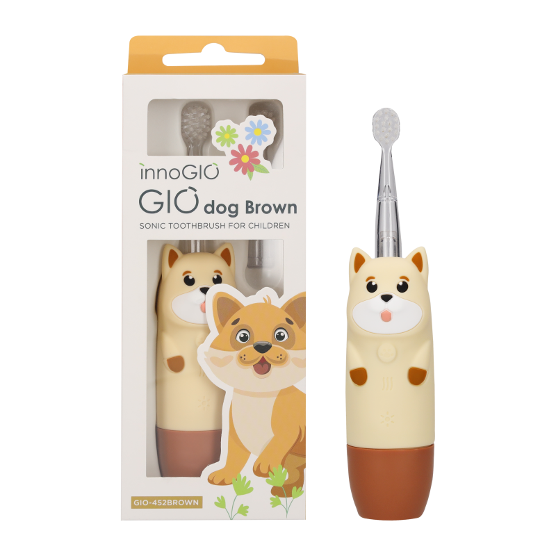 E-shop innoGIO Elektronická sonická zubná kefka GIOdog Brown