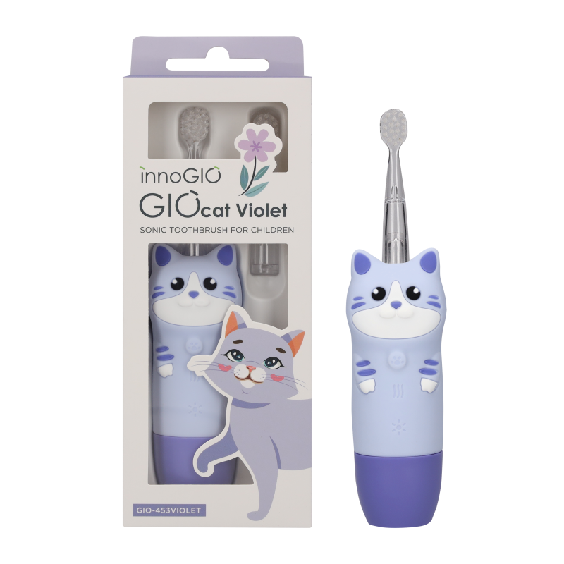 E-shop innoGIO Elektronická sonická zubná kefka GIOcat Violet
