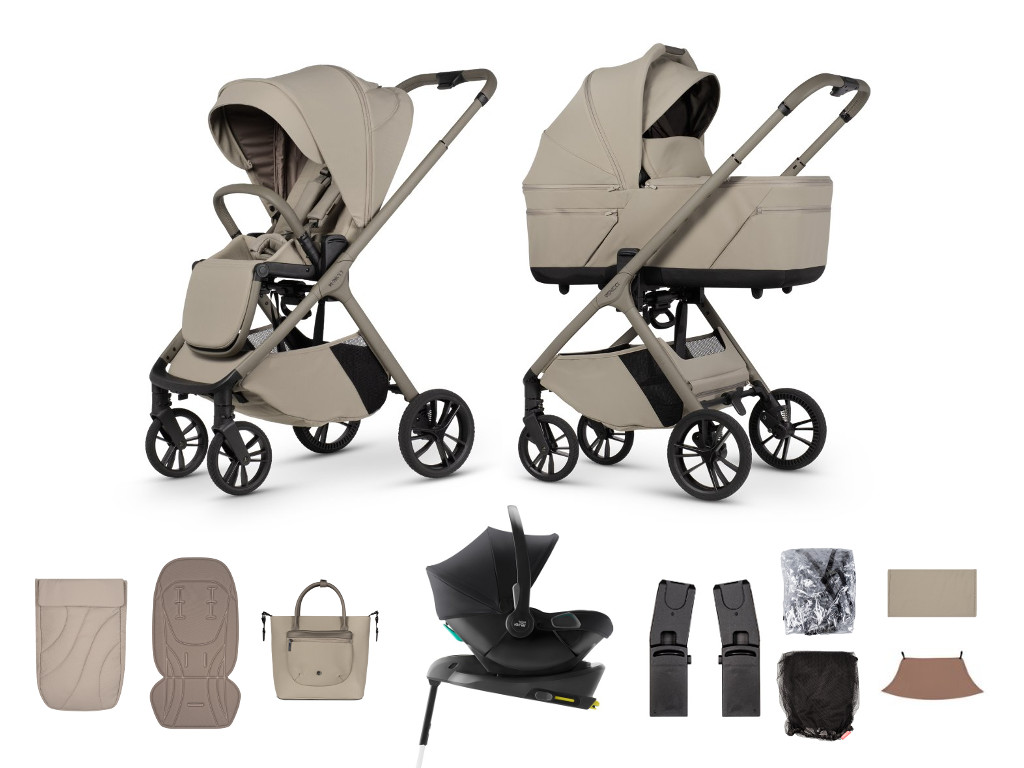 E-shop Venicci kočík Tila 2026, latte + Britax Baby Safe CORE + základňa