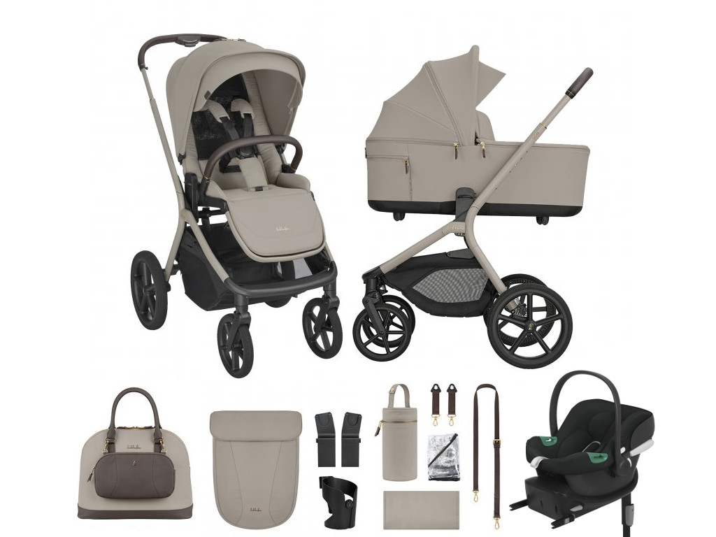 E-shop KikkaBoo Výhodný set Goya Platinum Champagne + Cybex Aton B2 + základňa