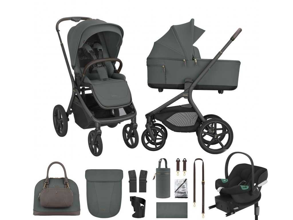 E-shop KikkaBoo Výhodný set Goya Platinum Olive + Cybex Aton B2 + základňa