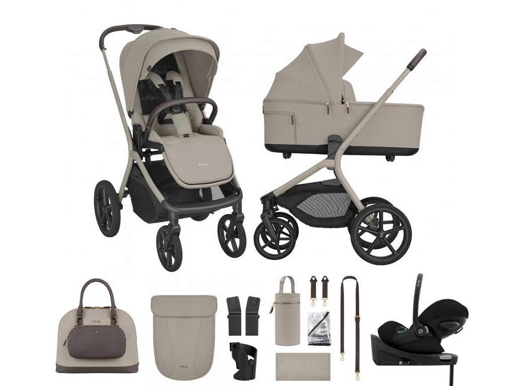 E-shop KikkaBoo Výhodný set Goya Platinum Champagne + Cybex Cloud G Plus + základňa