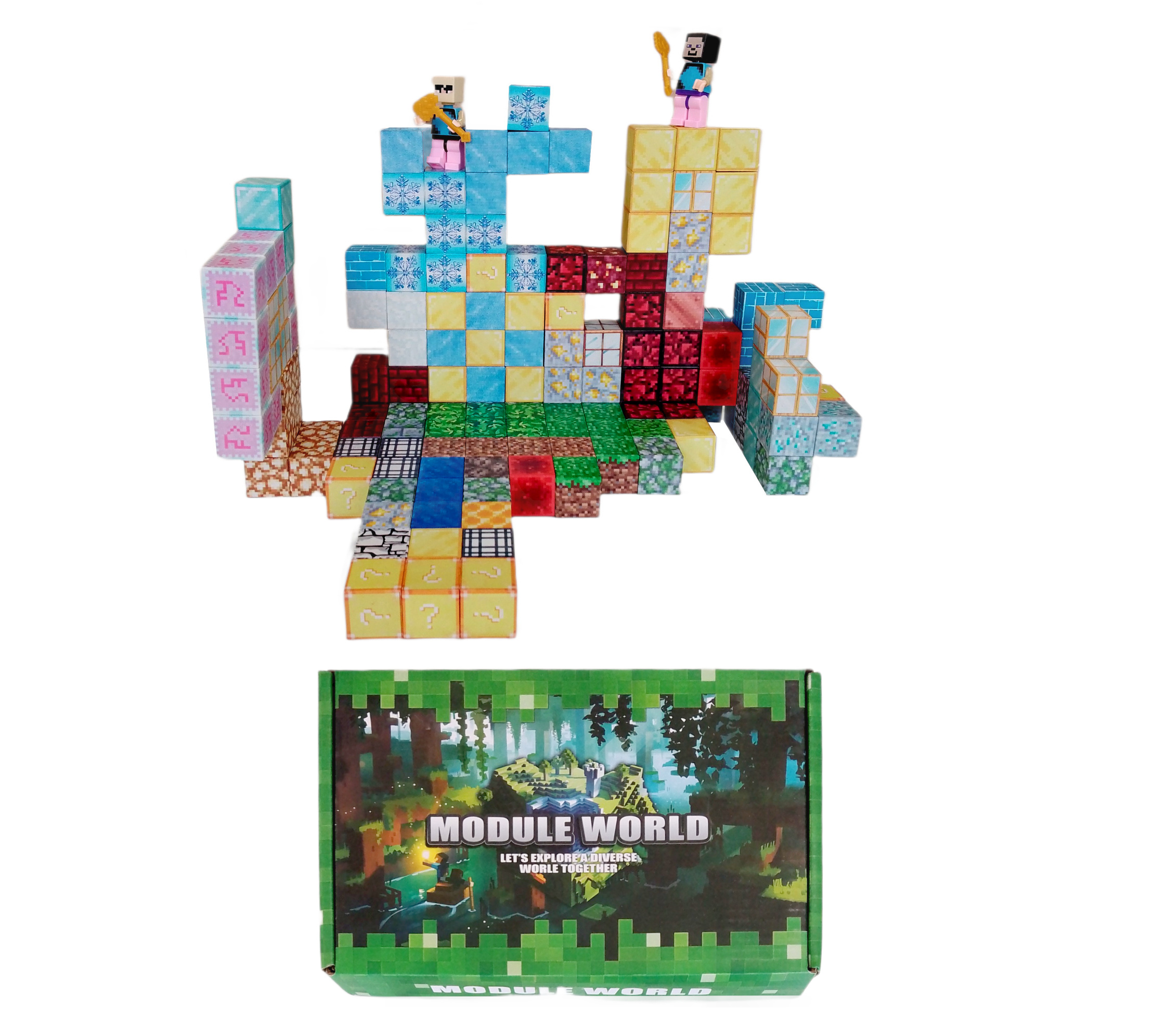 E-shop Toybit Magnetická stavebnica Minecraft Special blocks 152ks