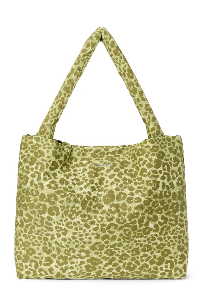 E-shop STUDIO NOOS - Cotton MOM BAG - prebaľovacia taška | Green Leopard