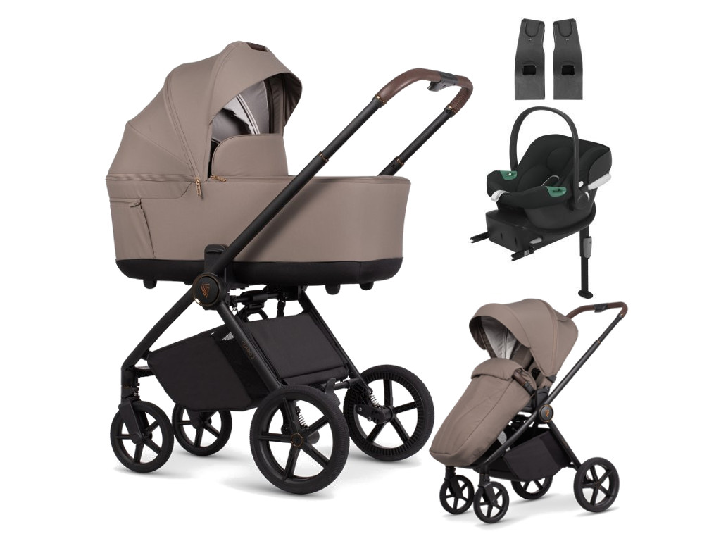 E-shop Venicci kočík CLARO2 4v1 s Cybex Aton B2 + základňa, Almond