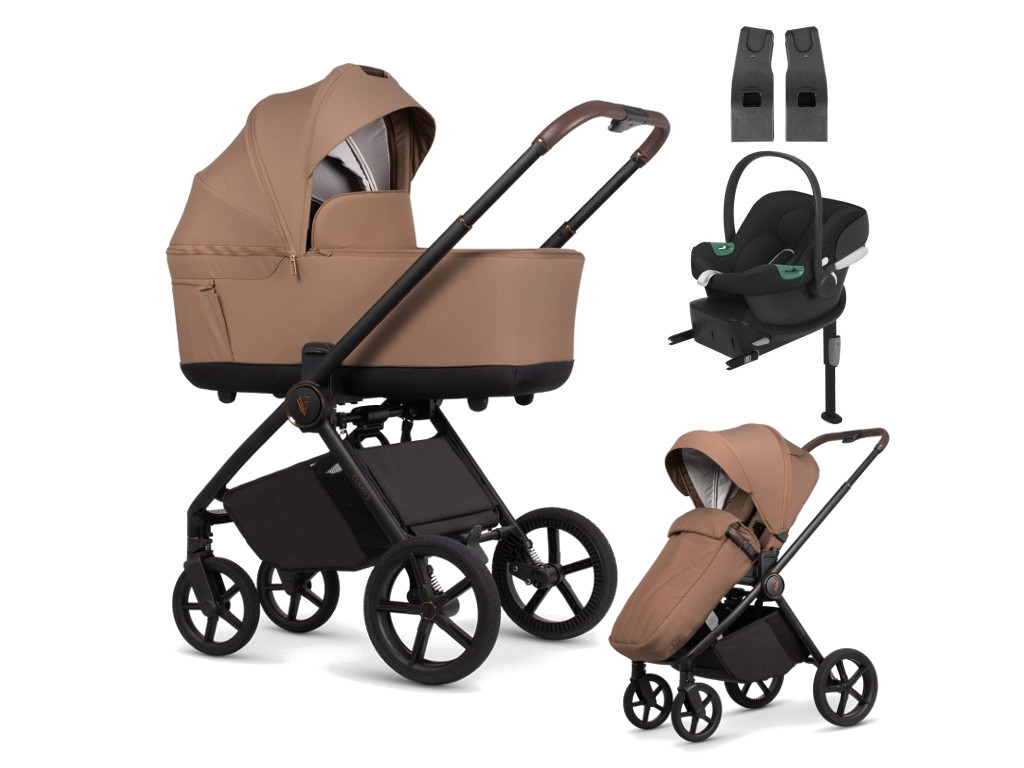 E-shop Venicci kočík CLARO2 4v1 s Cybex Aton B2 + základňa, Caramel
