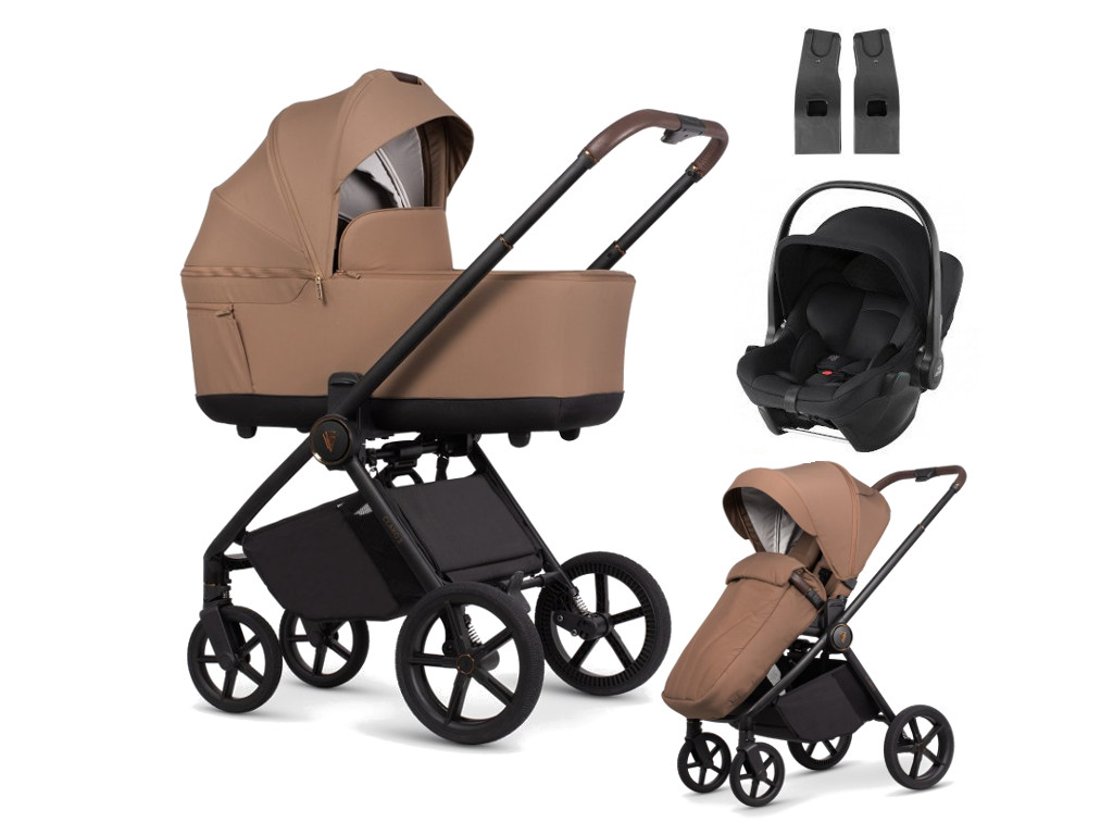 E-shop Venicci kočík CLARO2 3v1 s Baby Safe Core, Caramel