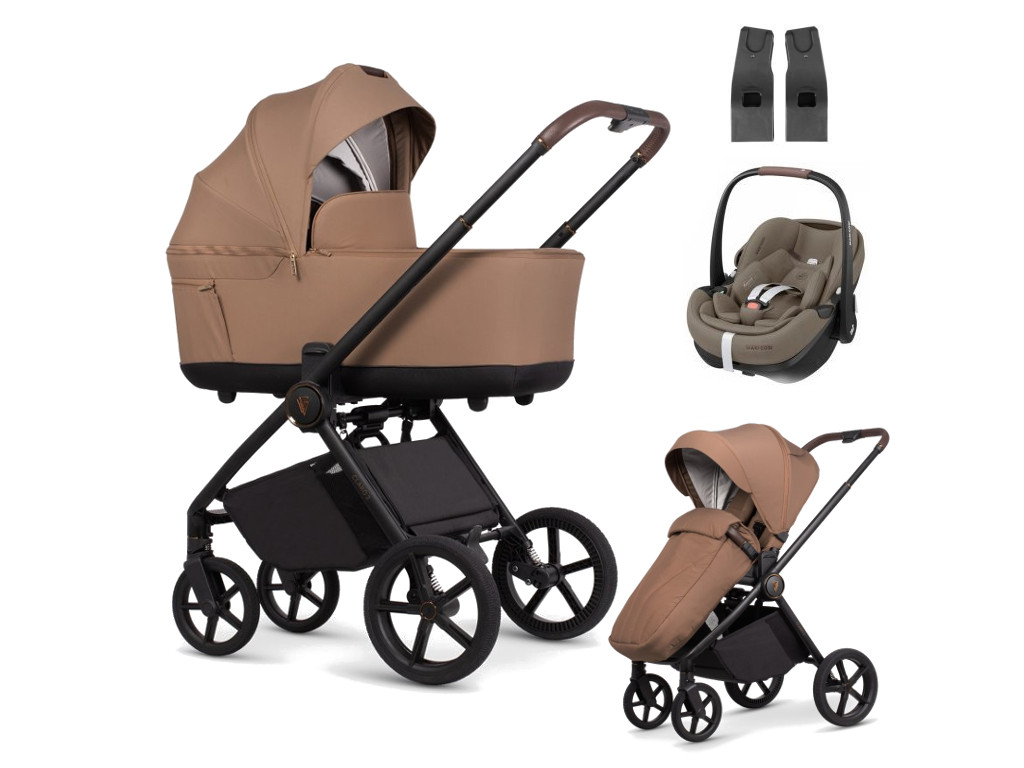 E-shop Venicci kočík CLARO2 3v1 s Maxi-Cosi Pebble 360 Pro2, Caramel
