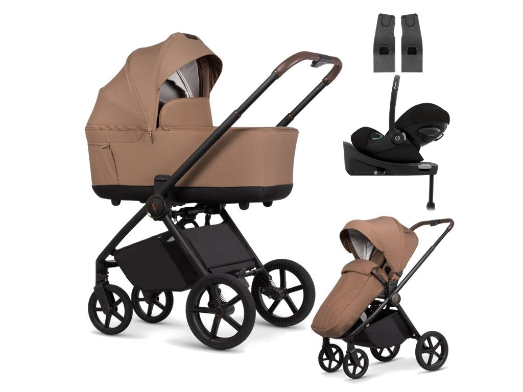 E-shop Venicci kočík CLARO2 4v1 s Cybex Cloud G Plus + základňa, Caramel