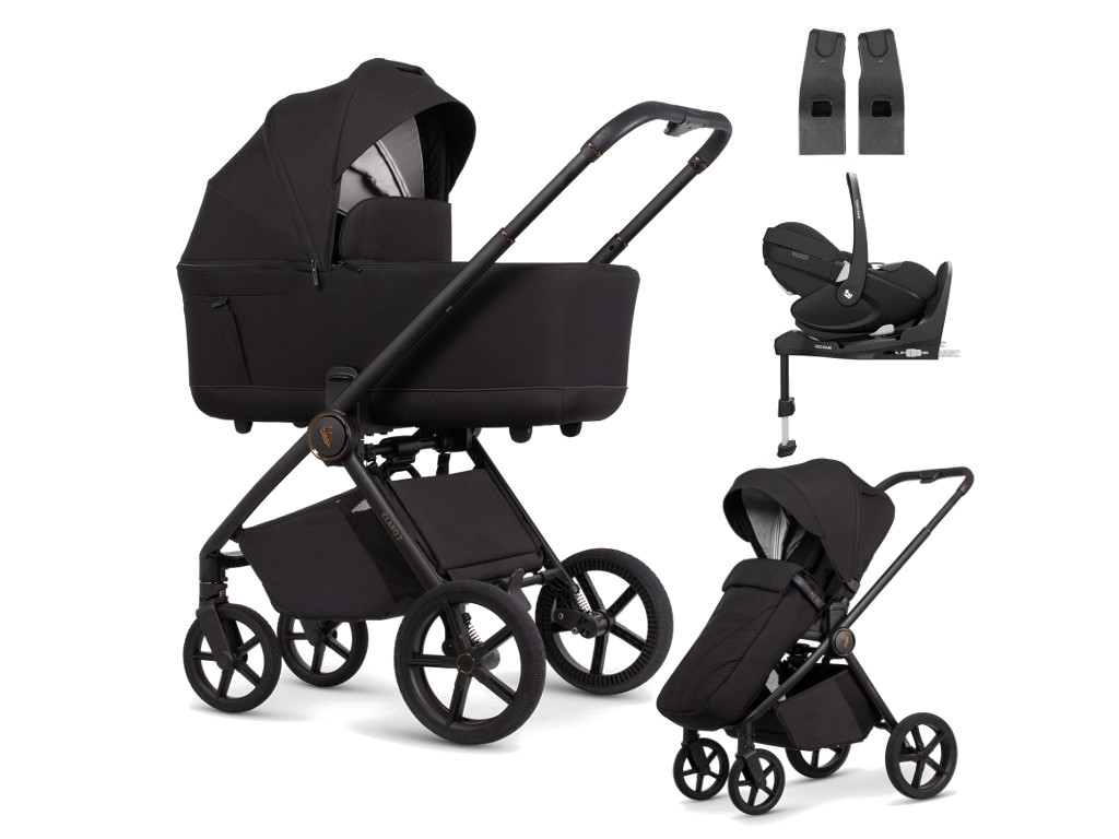 E-shop Venicci kočík CLARO2 4v1 s Maxi-cosi Pebble 360 Pro2+základňa Pro, Noir
