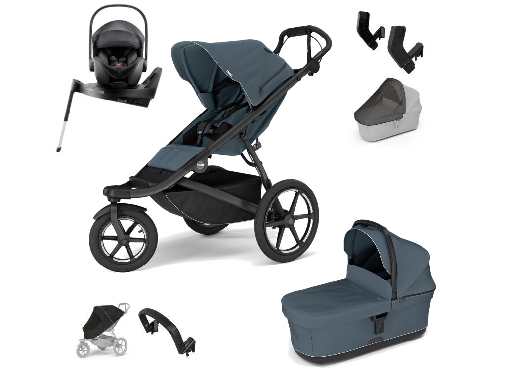 E-shop Thule Urban Glide 3 Výhodný set s Baby-Safe PRO s doplnkami, Dark Slate