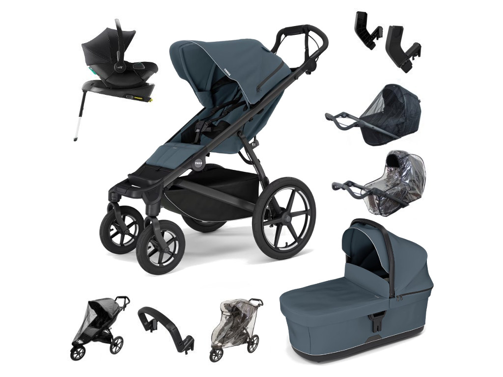 E-shop Thule Urban Glide 4-kol. Výhodný set s Baby-Safe Core, Dark Slate