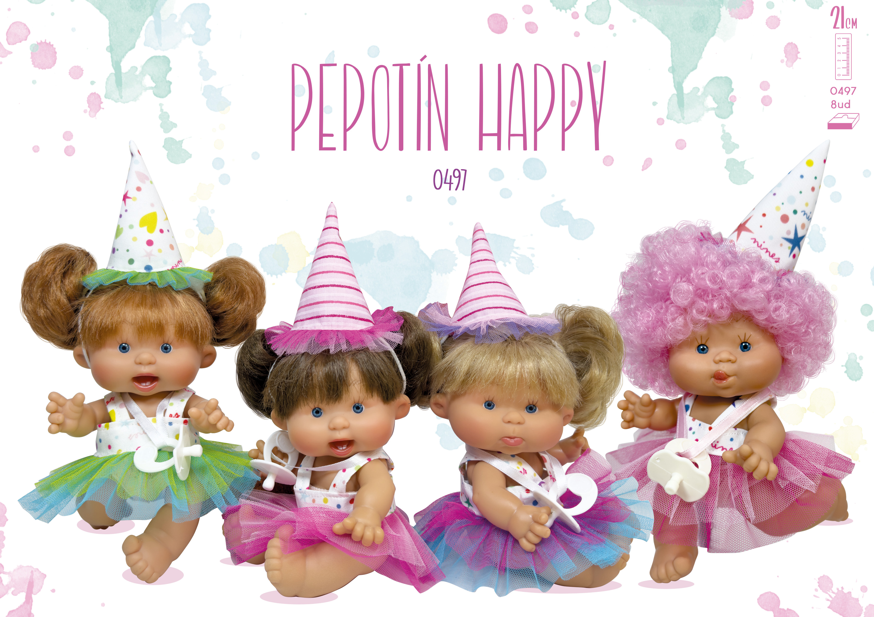 E-shop Nines d´Onil voňavá bábika Pepotin Happy 21cm 1ks MIX 0497