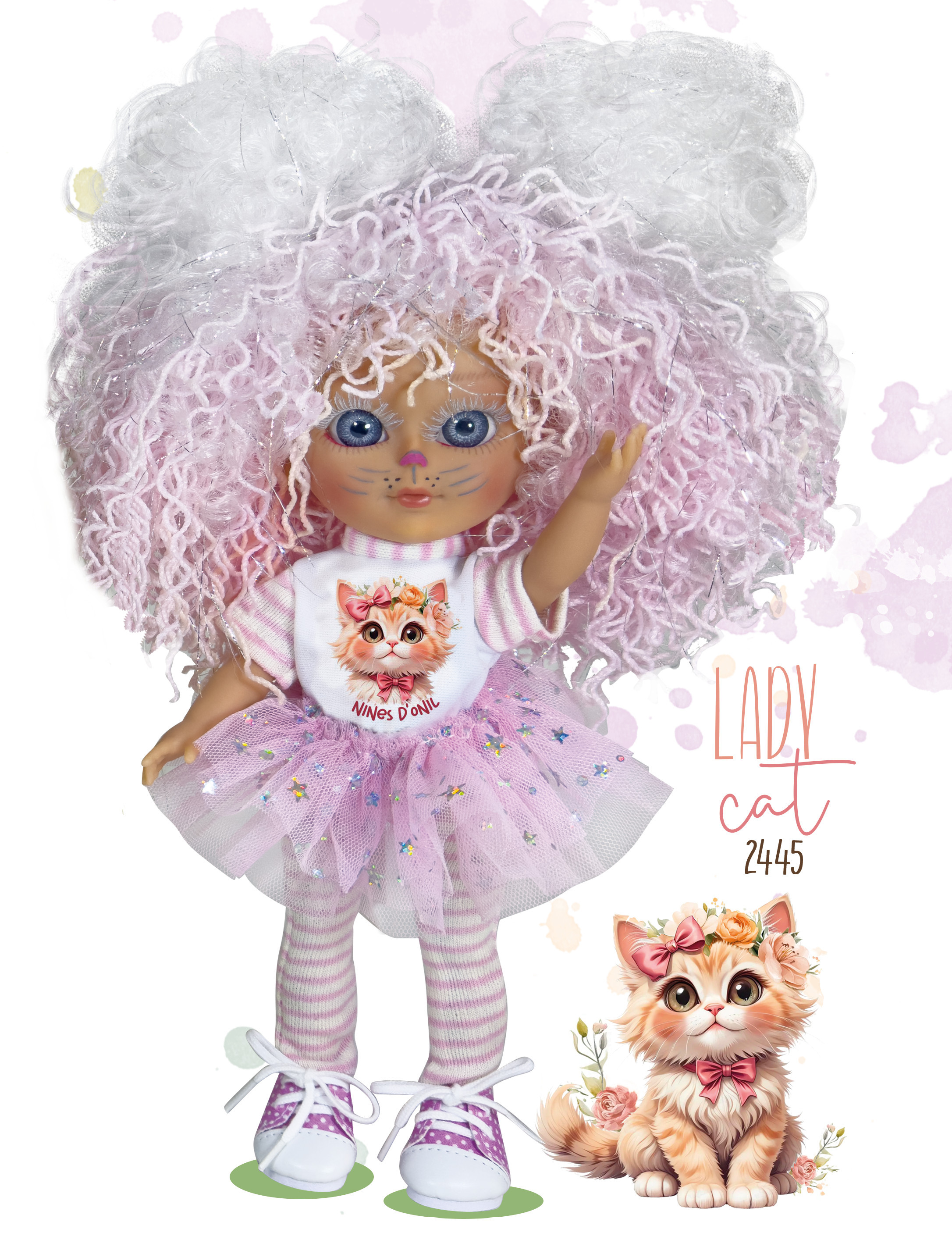 E-shop Nines d´Onil voňavá bábika Dainty Lady Cat 28cm, 2445