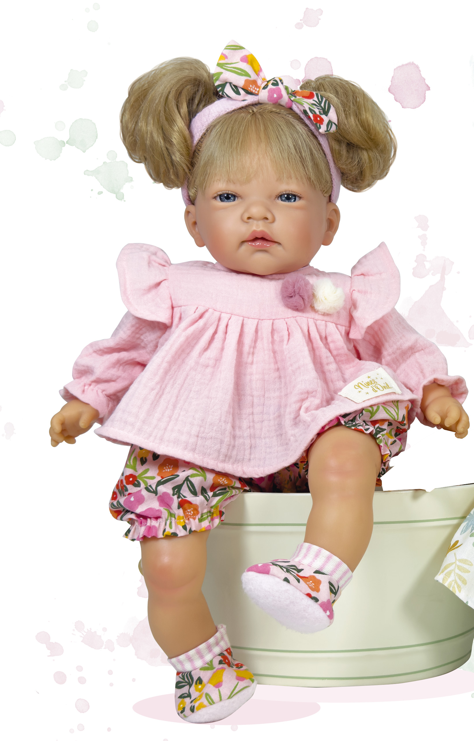 E-shop Nines d´Onil voňavá bábika Celia Flower Pink 45cm, 6052
