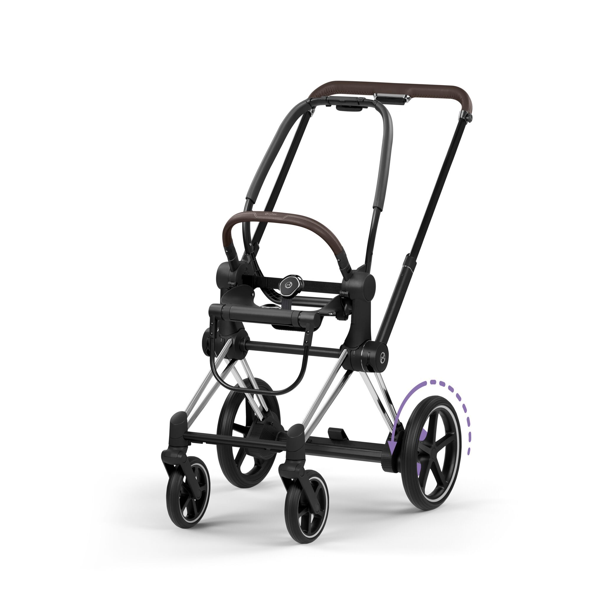 E-shop Cybex e-Priam Style podvozok 2026, chrome brown