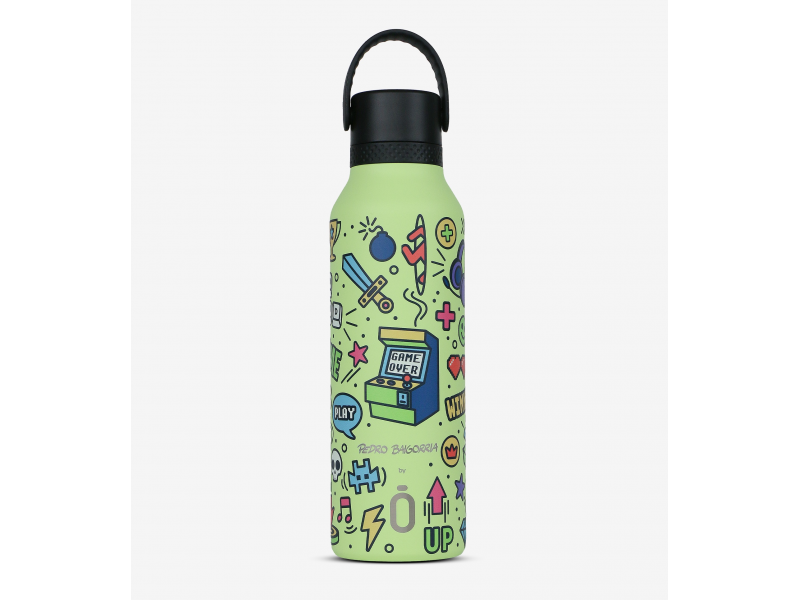 E-shop Runbott Termofľaša Mii 600 ml Retro Gamer Sharp Green