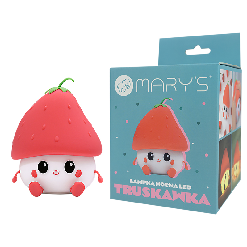 E-shop Mary's LED silikónové nočné svetlo - jahôdka