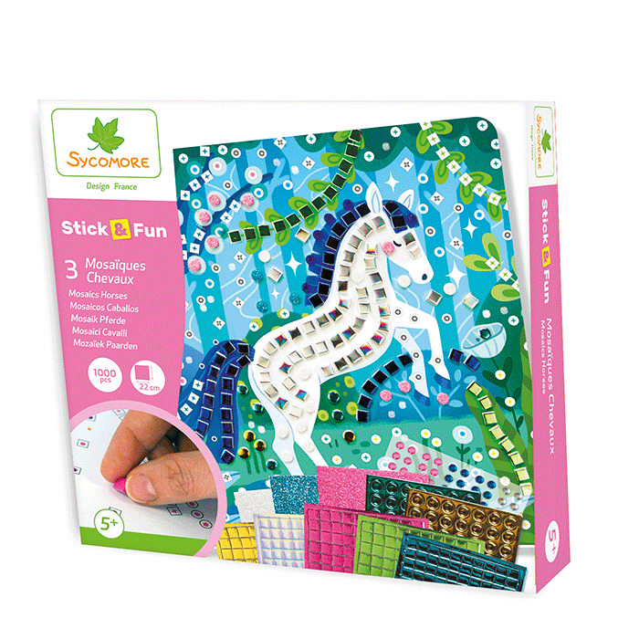 E-shop Sycomore Stick & Fun - mozaika - koníky