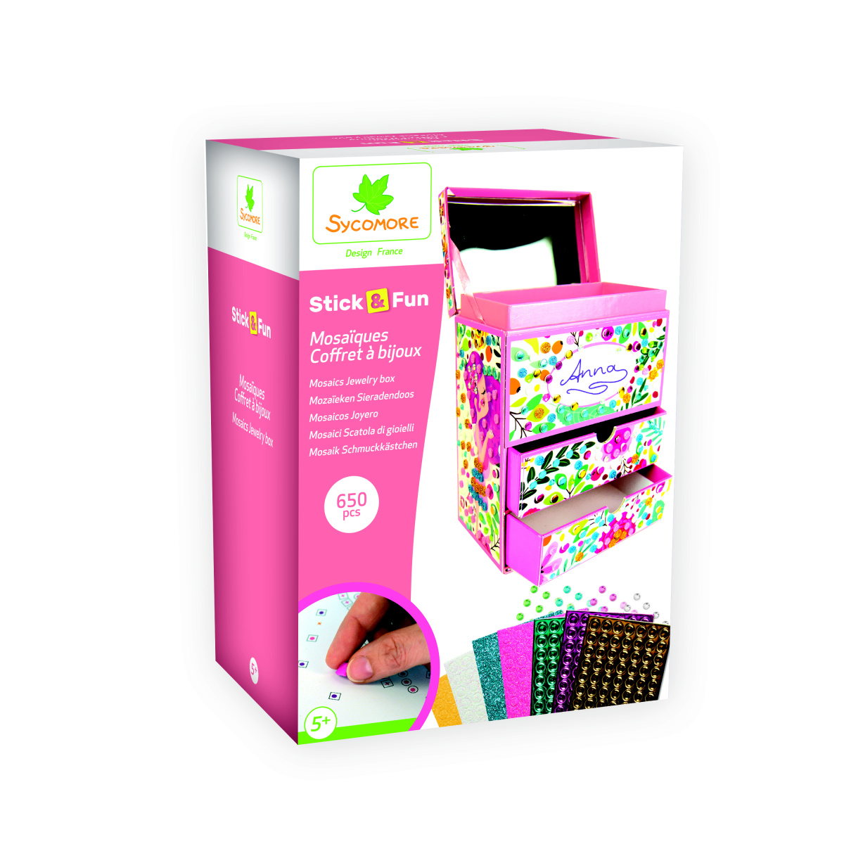 E-shop Sycomore Stick & Fun mozaika - 3D šperkovnica