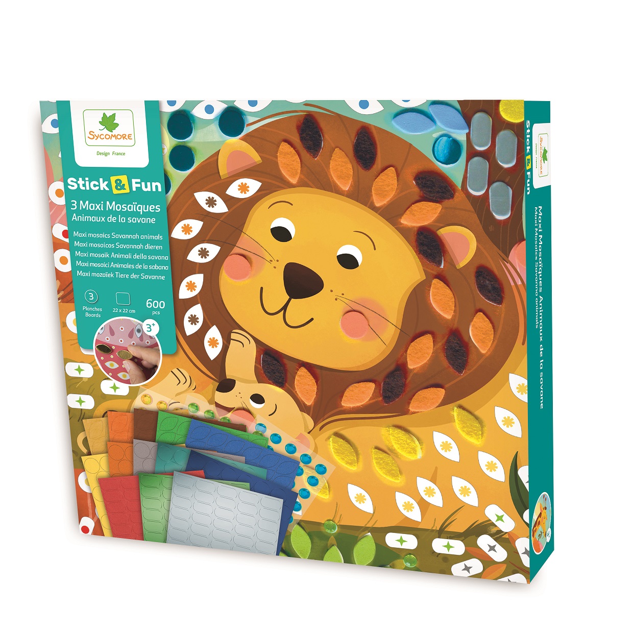 E-shop Sycomore Stick & Fun - mozaika - zvieratá zo savany