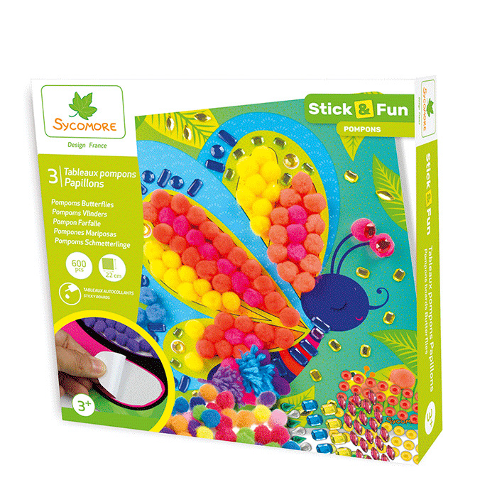 E-shop Sycomore Stick & Fun - zdobenie brmbolcami - motýliky