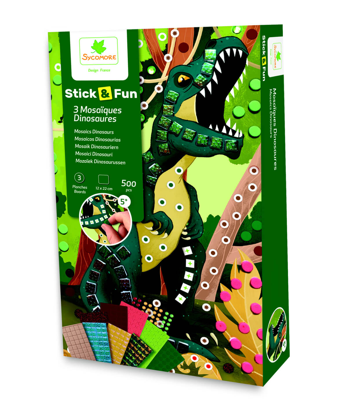 E-shop Sycomore Stick & Fun - malá mozaika - dinosaury