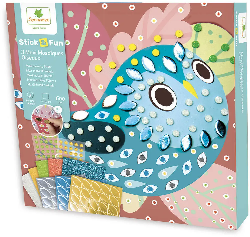 E-shop Sycomore Stick & Fun - mozaika - vtáky
