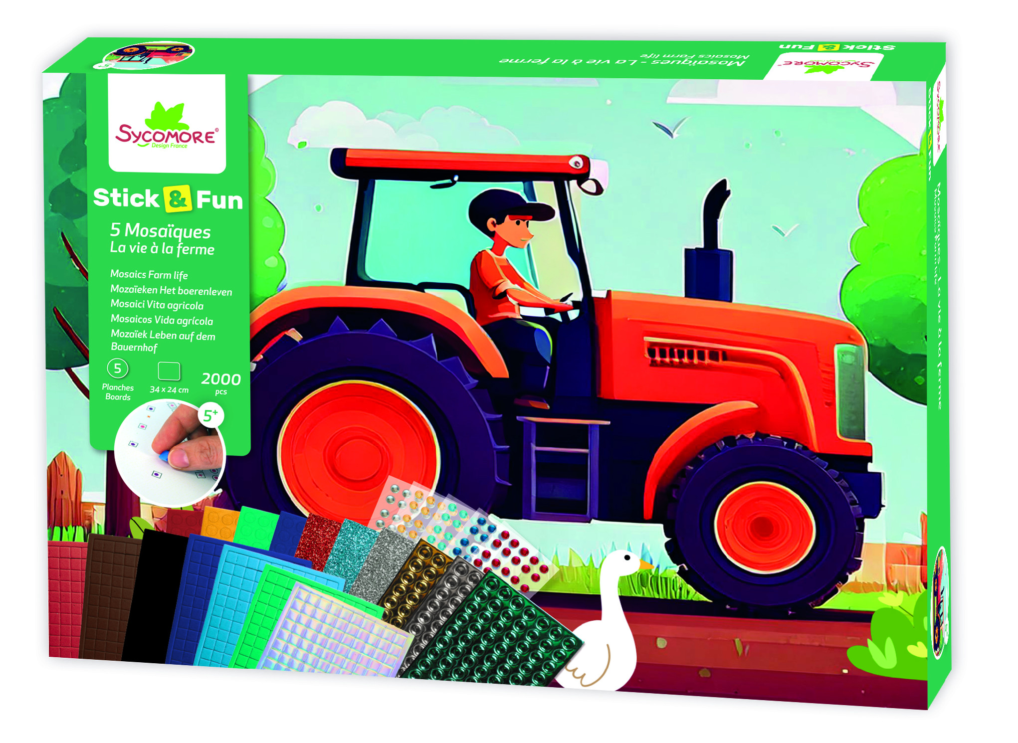 E-shop Sycomore Stick & Fun – XL mozaika – život na farme