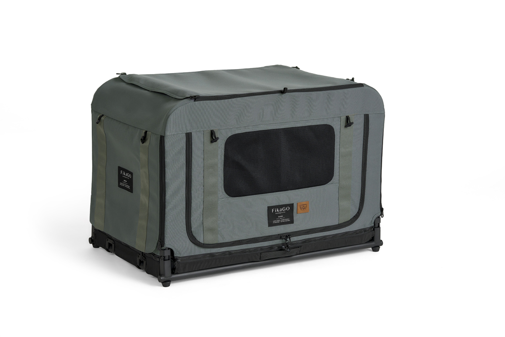 E-shop FIKAGO Skladacia kennel prepravka Queen M Green