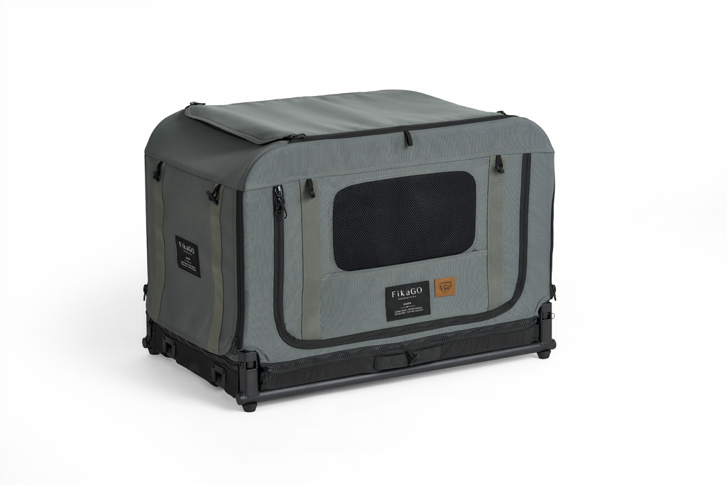 E-shop FIKAGO Skladacia kennel prepravka Queen S Green