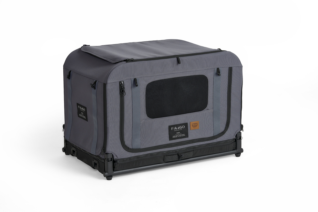 E-shop FIKAGO Skladacia kennel prepravka Queen S Grey