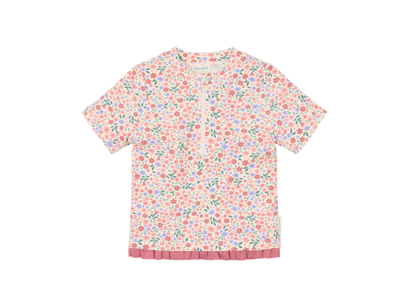 E-shop Little Dutch Plavecké tričko krátky rukáv Dreamy Flowerfield veľ. 62/68