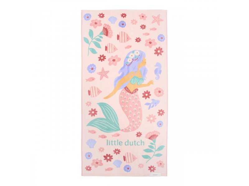 E-shop Little Dutch Plážová osuška 120x60 cm Dreamy Mermaid Multicolour