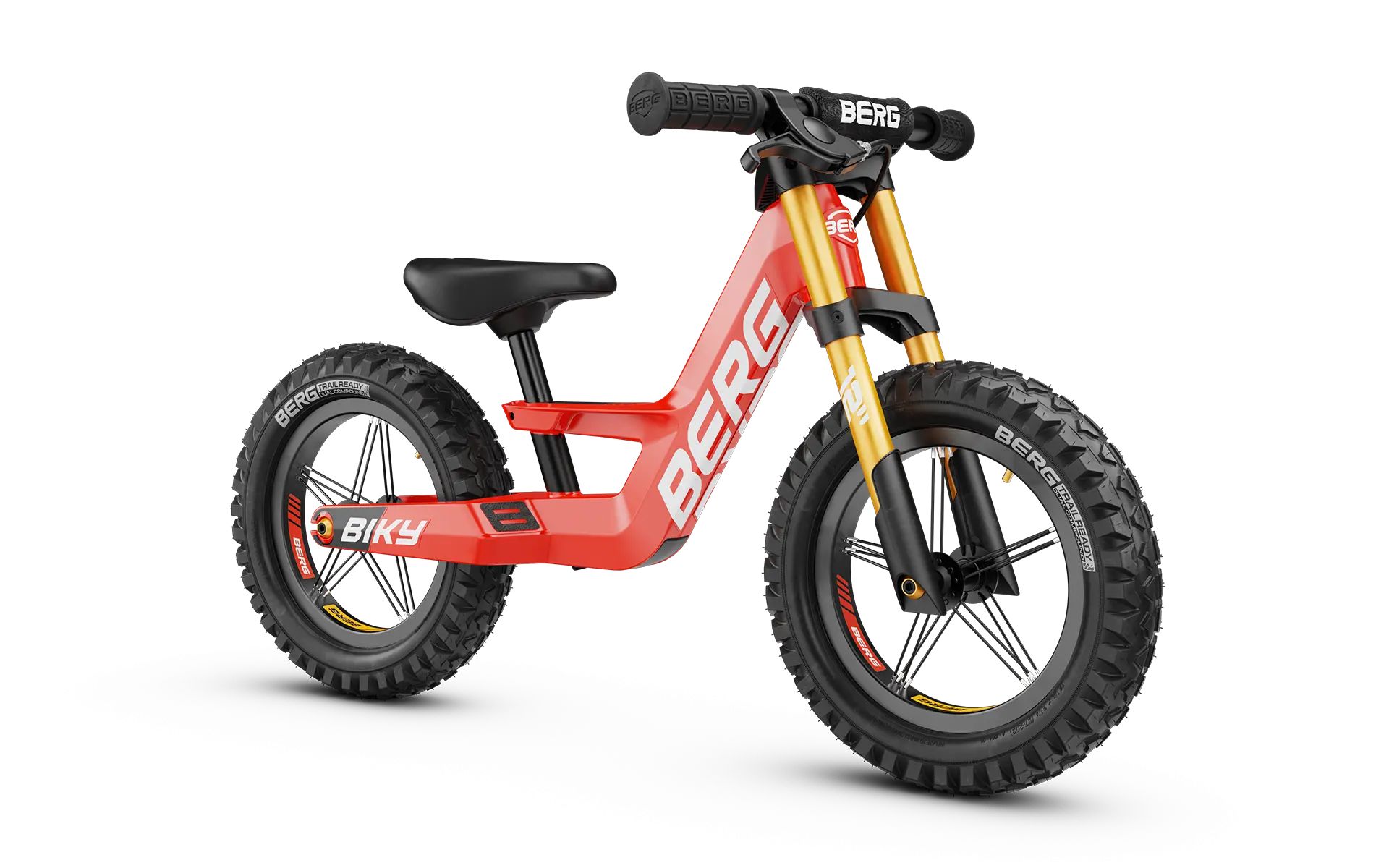 E-shop Berg Toys Berg odrážadlo Biky Cross s brzdou farba:red