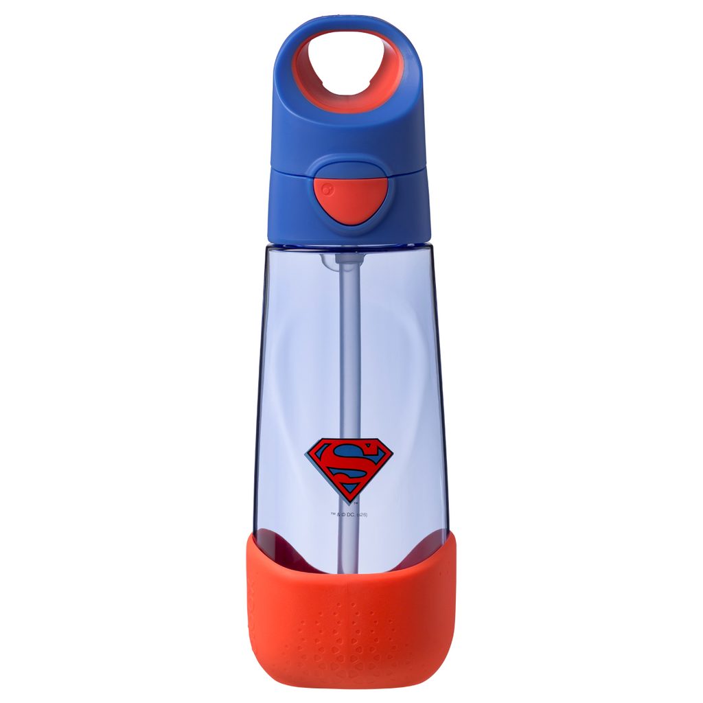 E-shop Fľaša na pitie so slamkou 600 ml - Superman | b.box