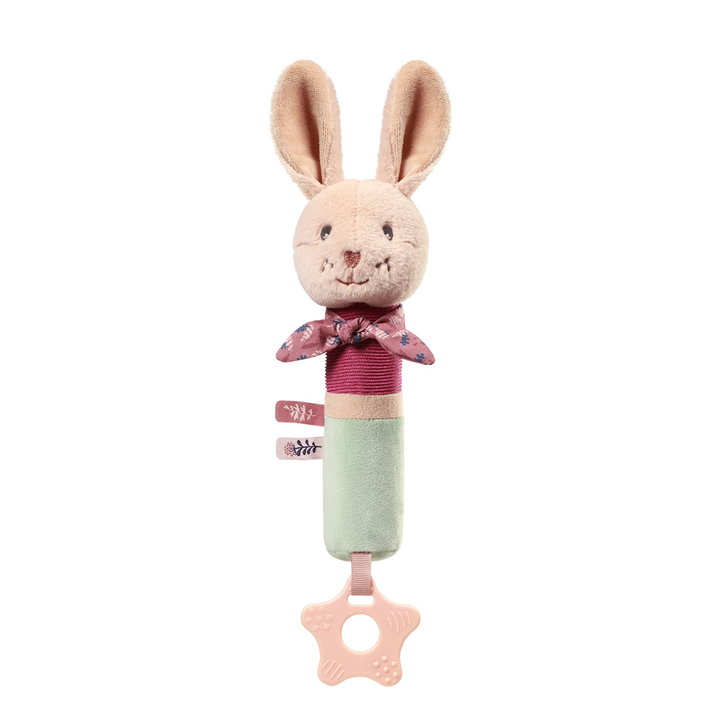 E-shop BABYONO Hračka pískacia s hryzačkou Rabbit Karo 3m+