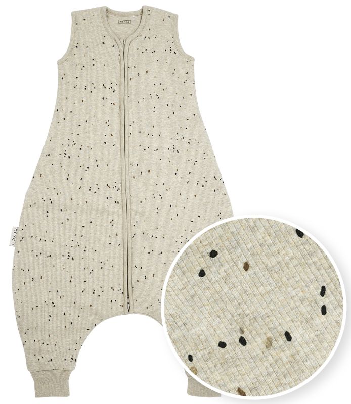 E-shop Meyco Jumper Rib Mini Spot vel.92 - Sand melange
