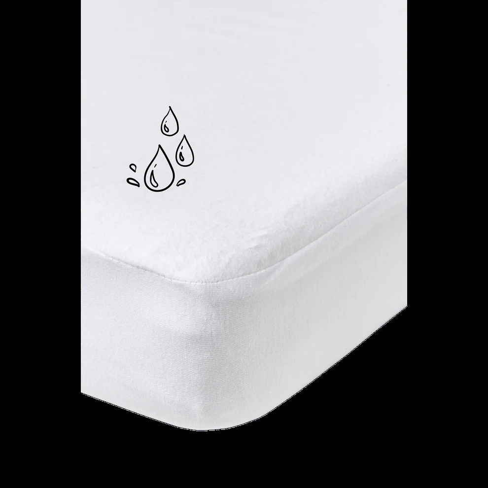 E-shop Meyco Nepremokavé prestieradlo 60x120 - White