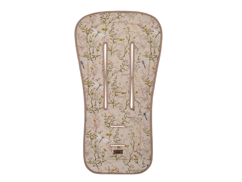 E-shop KikkaBoo Sedacia podložka do kočíka Secret Garden Beige