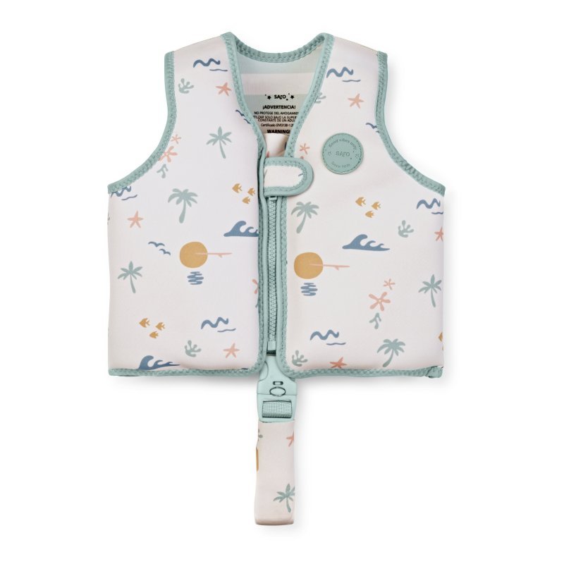 E-shop Saro Baby Plavecká neoprénová vesta s UV ochranou (3-6r) Good Vibes