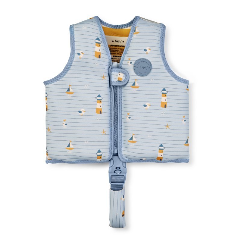 E-shop Saro Baby Plavecká neoprénová vesta s UV ochranou (3-6r) Navy Hugs