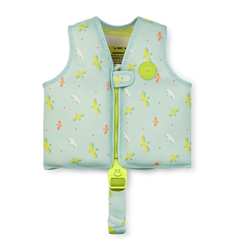 E-shop Saro Baby Plavecká neoprénová vesta s UV ochranou (3-6r) Tropicool Green
