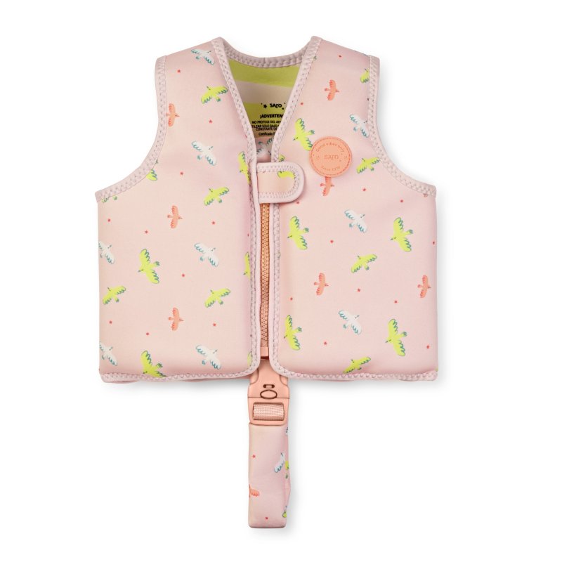 E-shop Saro Baby Plavecká neoprénová vesta s UV ochranou (1-3r) Tropicool Pink