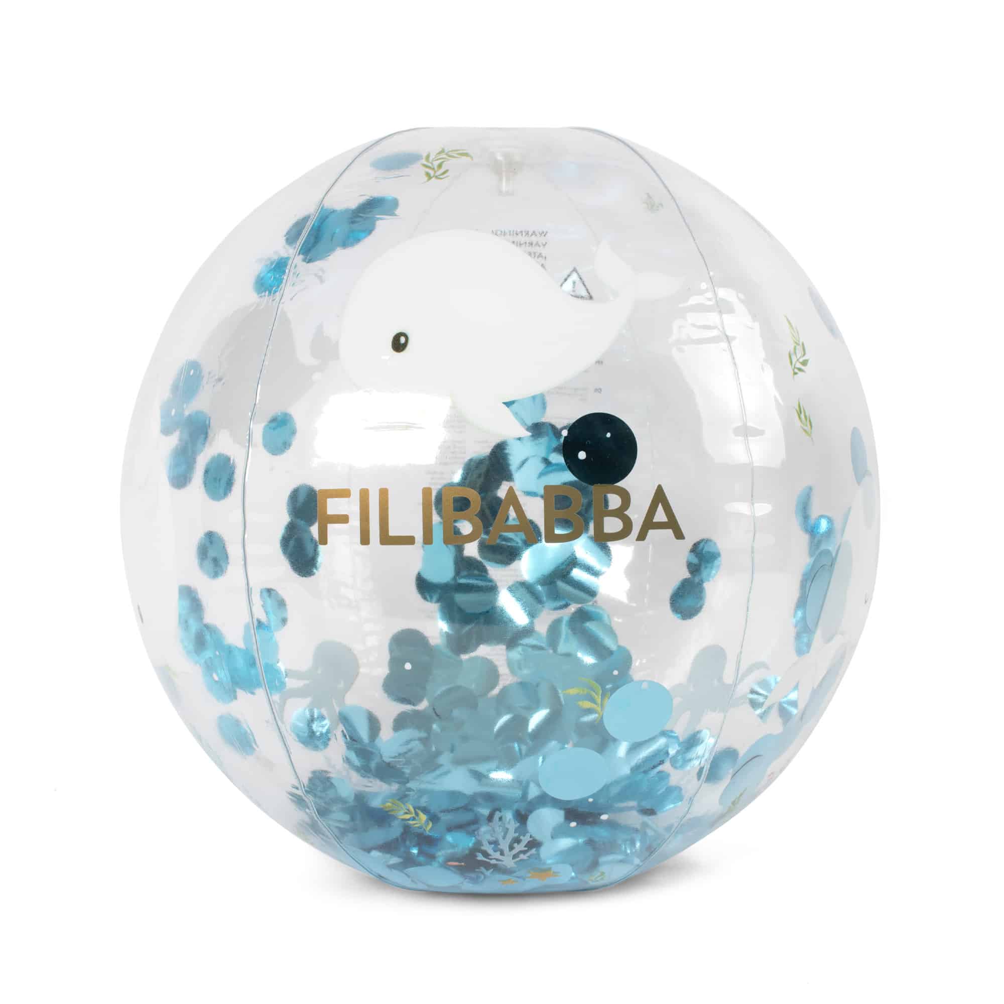 E-shop PLÁŽOVÁ LOPTA ALFIE FILIBABBA - CHRISTIAN´S WHALE TALES CONFETTI